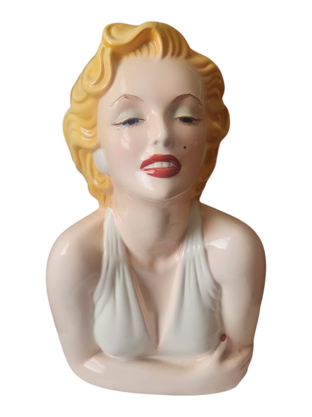 Marilyn Monroe Bust Vintage Ceramic Cookie Jar 1996 W/ Original Box By Clay Art